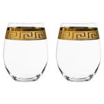 Набор из 2-х хрустальных стаканов Muse, 230 мл, прозрачный/золотистый, серия Стаканы и бокалы для виски, Nachtmann